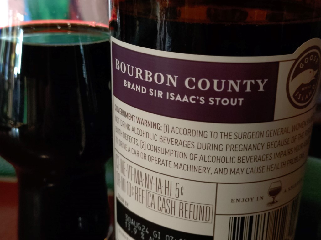 Goose Island Bourbon County Brand Sir Isaac's Stout 2022